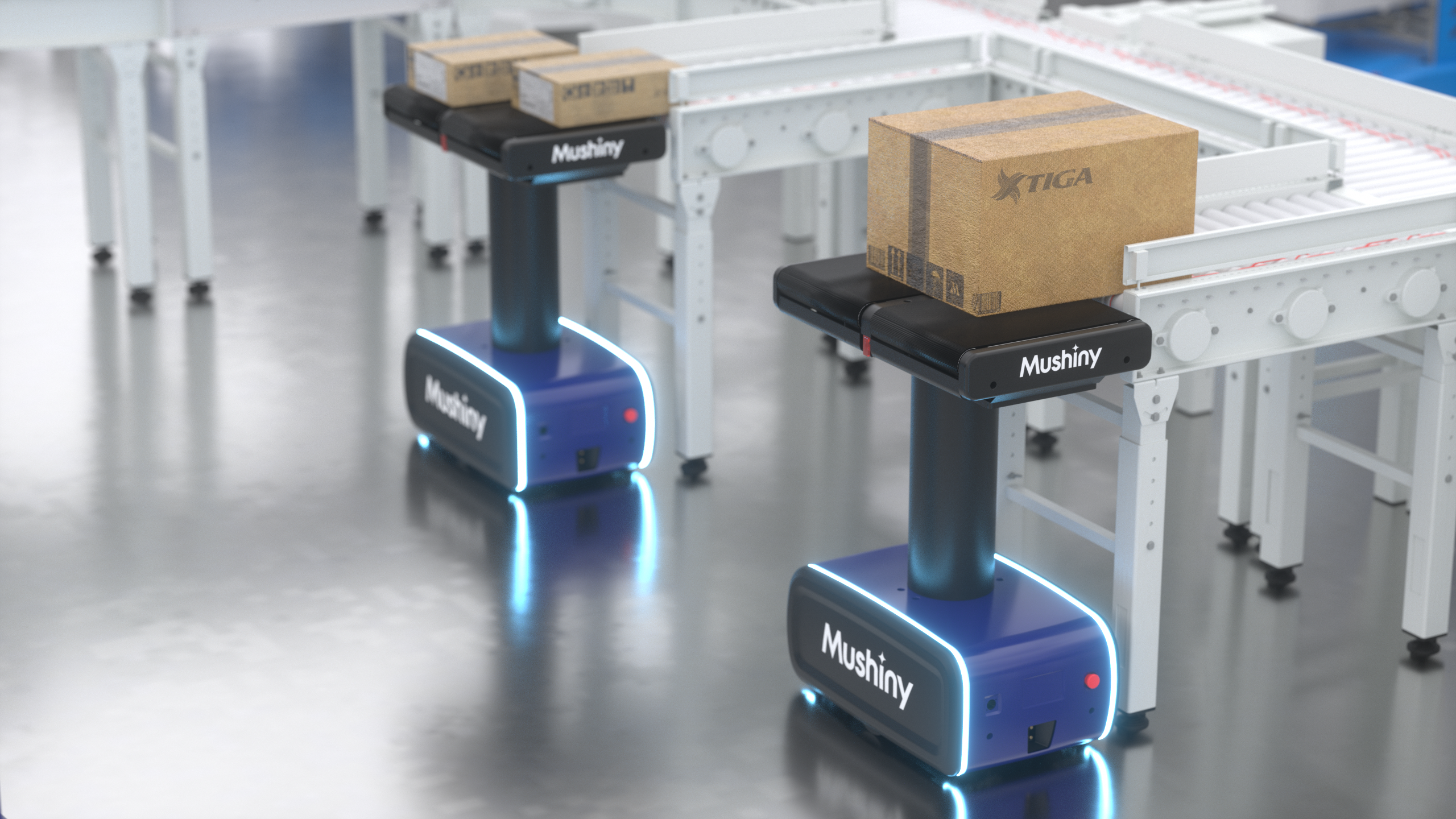 Mushiny Autonomer mobiler Kommissionierungsroboter